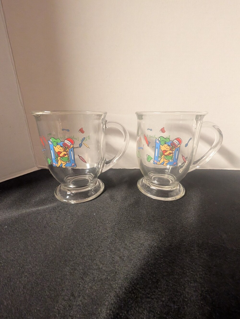 VINTAGE Disney Winnie the Pooh Cup Mug Pitcher Anchor Hocking Set Lot Bundle - Picture 7 of 16